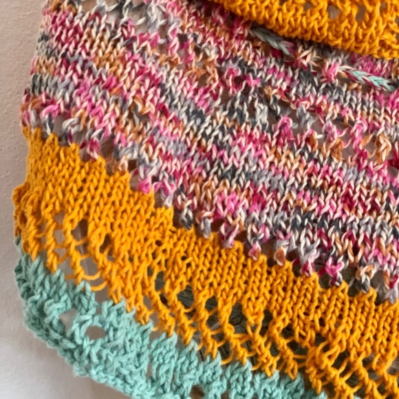 Hand Knits 2 Love Cotton Hoodie Cowl Designer Boho main image 4